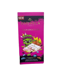 Sour Chocolate With Strawberry And White Choco - 80Gm