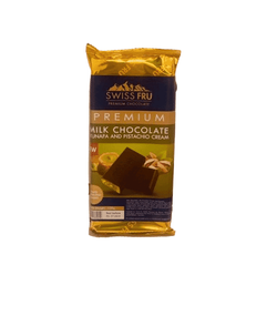 Swiss Fru - Milk Chocolate W/Konafa+Pistachio - 160G