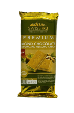 Swiss Fru - Blond Chocolate W/Konafa+Pistachio - 160G
