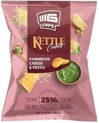 Big - Chips Premium Parmesan Cheese With Pesto - 100-110G
