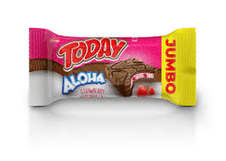 Today - Aloha Coated Chocolate Cake W/Marshmallow+Strawber - 1Pc