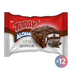 Today - Aloha Coated Chocolate Cake W/Marshmallow+Cocoa - 1Pc
