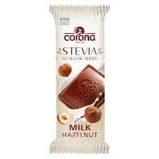 Corona - Milk Chocolate Stevia With Hazelnut Large - 1Pc