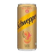 Schweppes - Malt Drink With Peach Cans - 240Ml