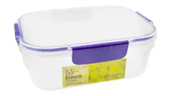 Fresco Clear & Purple 2.1L Food Container - Bpa Free - 1 Pcs