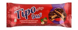 Tipo Mini Chocolate Coated Soft Biscuits Filled With Hazelnut Cream