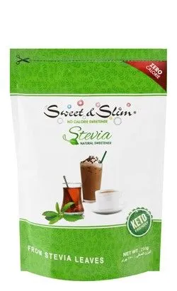 Sweet & Slim Stevia Natural Sweetener - Calories Free, Gmo Free - 250 Gr