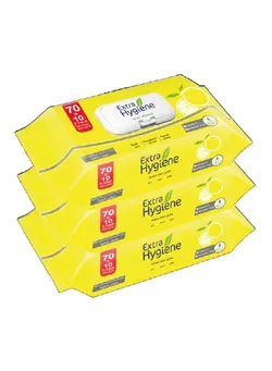 Hygiene 3 Wet Wipes Fresh Fruit- 80 Wipes