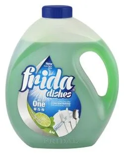 Frida All In One Concentrated Dishwashing Liquid Green Lemon & Mint Scent