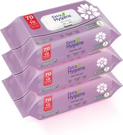 Hygiene Softening Lavender Wipes- 2 Pieces + 1 Free * 80 Wipes