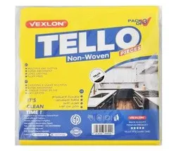 Vexlon Tello Yellow Non-Woven Multipurpose Cleaning Cloths