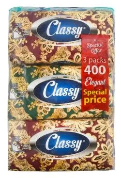 Classy Elegant Tissues - 3 X 400 Tissues