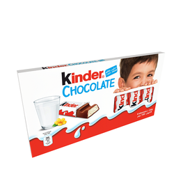 Kinder Milk Chocolate Bars (8 Pieces) - 100 Gr