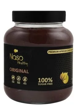 Naso Healthy Original Chocolate Spread - Sugar Free, Gluten Free, Gmo Free - 375 Gr