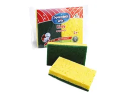 Arix Lindy Cellulose Sponge With Abrasive Fiber- 2 Pieces