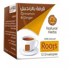 Roots Cinnamon And Ginger Natural Herbs - 12 Packet