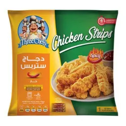 Three Chefs Spicy Chicken Strips - 1 Kg