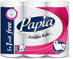 Papia Kitchen Towel 3Ply- 6 Pieces