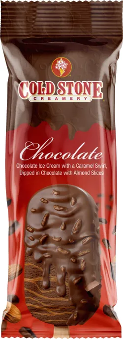 Cold Stone Chocolate With Caramel Swirl And Almond Slices Stick Ice Cream - 90Ml