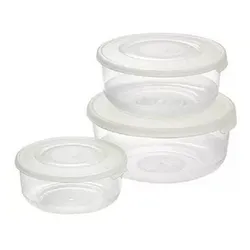 Fridge Canister Set Circle- 3Pc